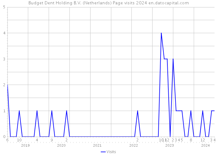 Budget Dent Holding B.V. (Netherlands) Page visits 2024 