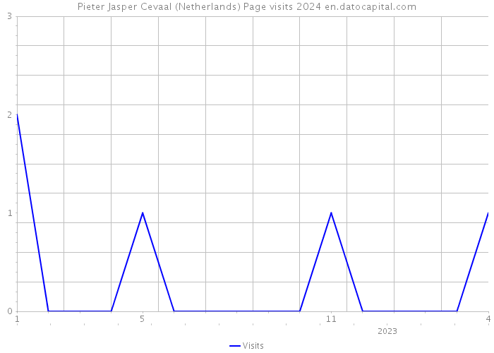 Pieter Jasper Cevaal (Netherlands) Page visits 2024 