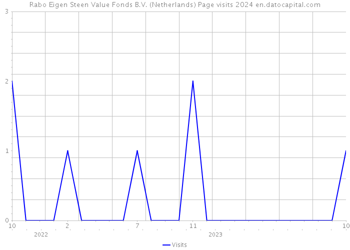 Rabo Eigen Steen Value Fonds B.V. (Netherlands) Page visits 2024 