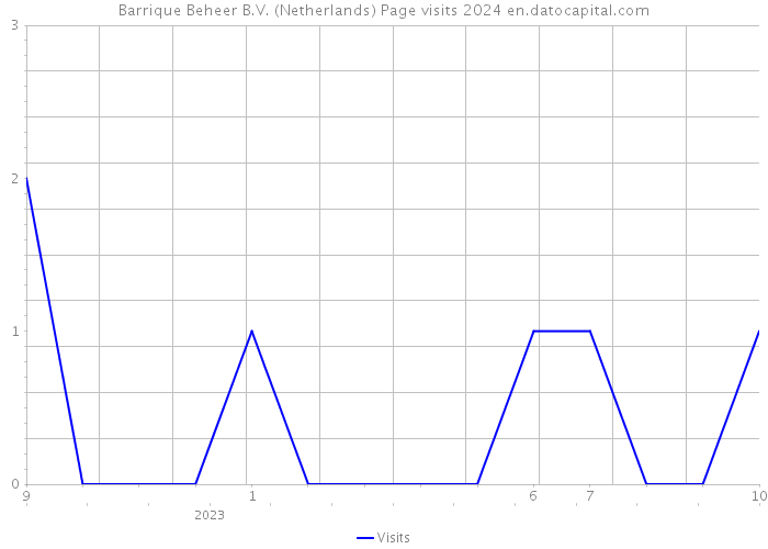 Barrique Beheer B.V. (Netherlands) Page visits 2024 