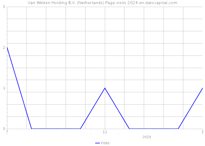 Van Wetten Holding B.V. (Netherlands) Page visits 2024 