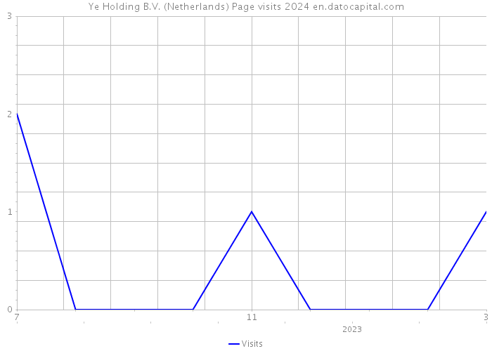 Ye Holding B.V. (Netherlands) Page visits 2024 