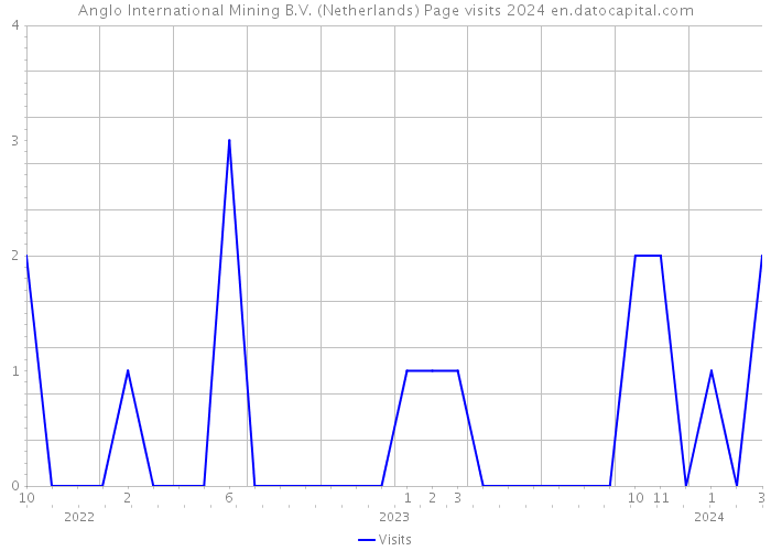 Anglo International Mining B.V. (Netherlands) Page visits 2024 
