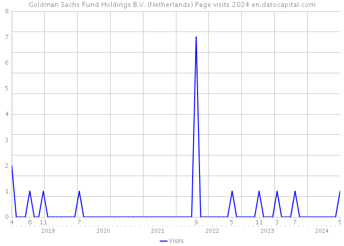 Goldman Sachs Fund Holdings B.V. (Netherlands) Page visits 2024 