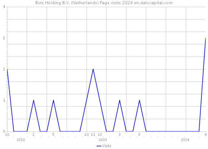 Bots Holding B.V. (Netherlands) Page visits 2024 