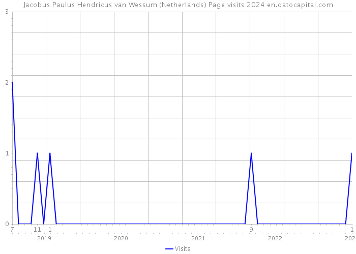 Jacobus Paulus Hendricus van Wessum (Netherlands) Page visits 2024 