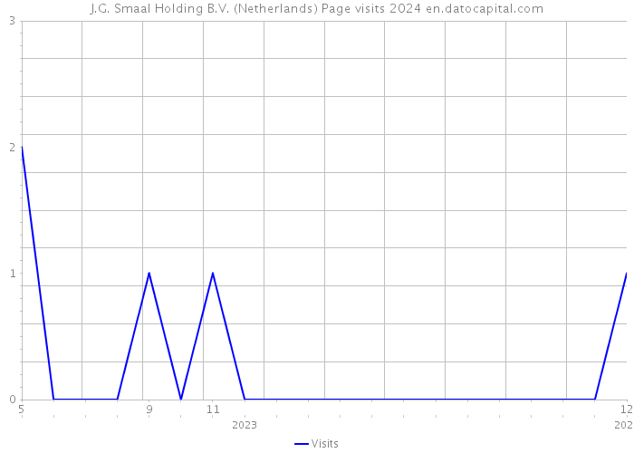 J.G. Smaal Holding B.V. (Netherlands) Page visits 2024 