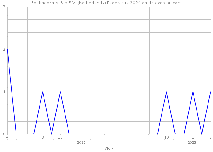 Boekhoorn M & A B.V. (Netherlands) Page visits 2024 