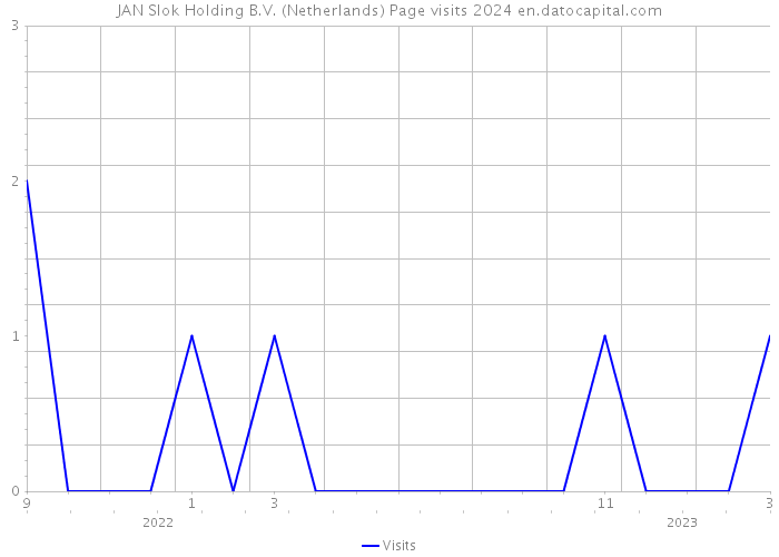 JAN Slok Holding B.V. (Netherlands) Page visits 2024 
