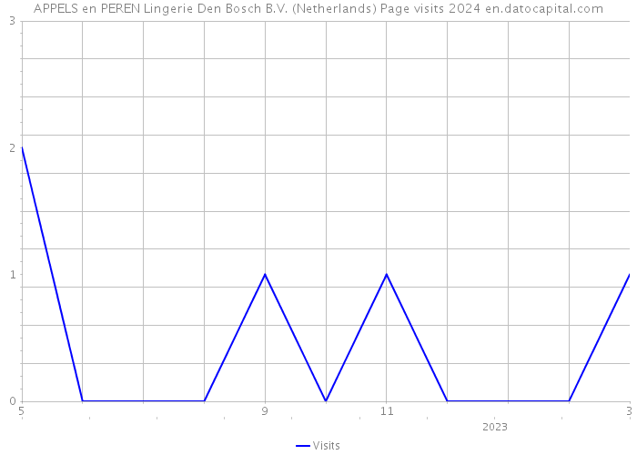 APPELS en PEREN Lingerie Den Bosch B.V. (Netherlands) Page visits 2024 