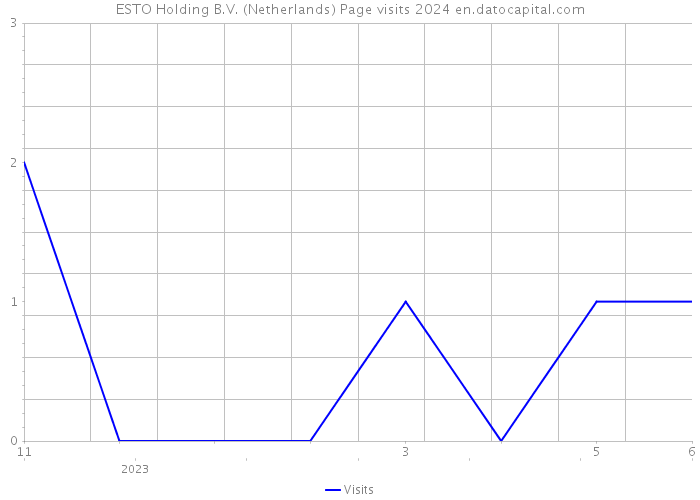 ESTO Holding B.V. (Netherlands) Page visits 2024 