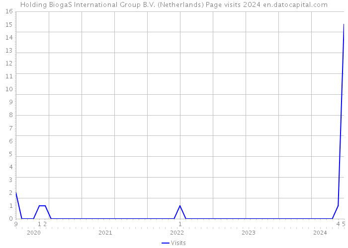 Holding BiogaS International Group B.V. (Netherlands) Page visits 2024 