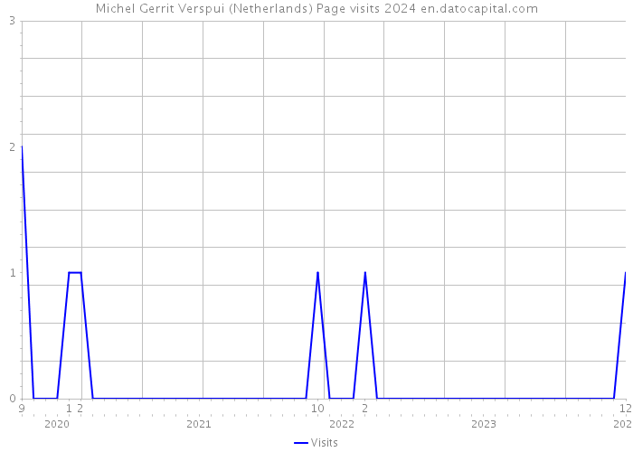 Michel Gerrit Verspui (Netherlands) Page visits 2024 