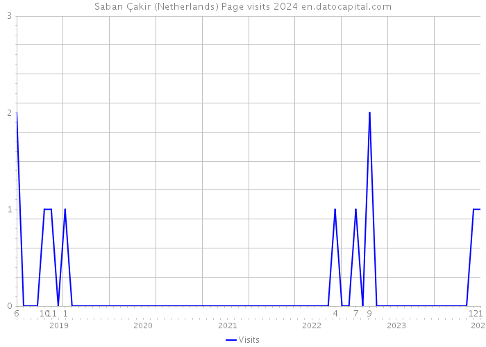 Saban Çakir (Netherlands) Page visits 2024 