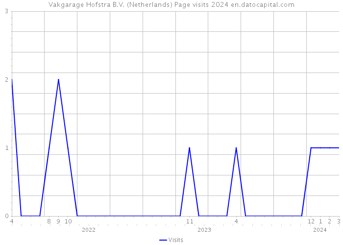 Vakgarage Hofstra B.V. (Netherlands) Page visits 2024 
