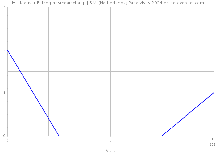 H.J. Kleuver Beleggingsmaatschappij B.V. (Netherlands) Page visits 2024 