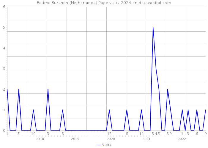 Fatima Burshan (Netherlands) Page visits 2024 