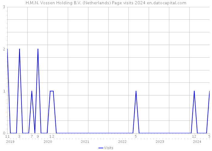 H.M.N. Vossen Holding B.V. (Netherlands) Page visits 2024 