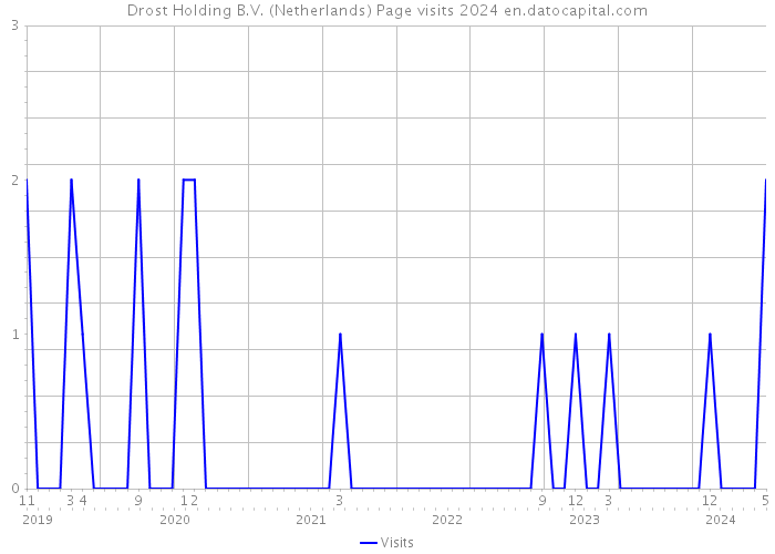 Drost Holding B.V. (Netherlands) Page visits 2024 