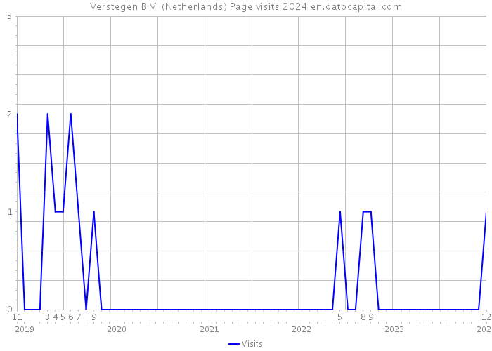 Verstegen B.V. (Netherlands) Page visits 2024 