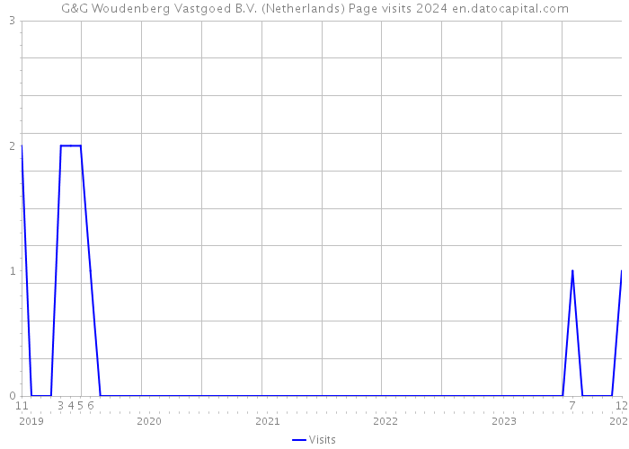 G&G Woudenberg Vastgoed B.V. (Netherlands) Page visits 2024 