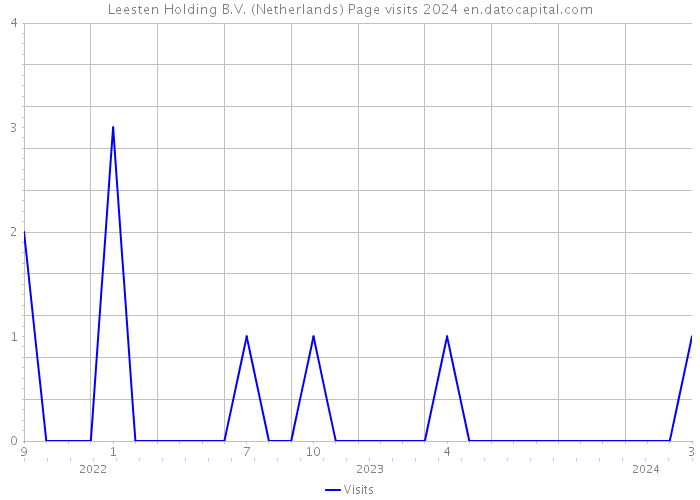 Leesten Holding B.V. (Netherlands) Page visits 2024 