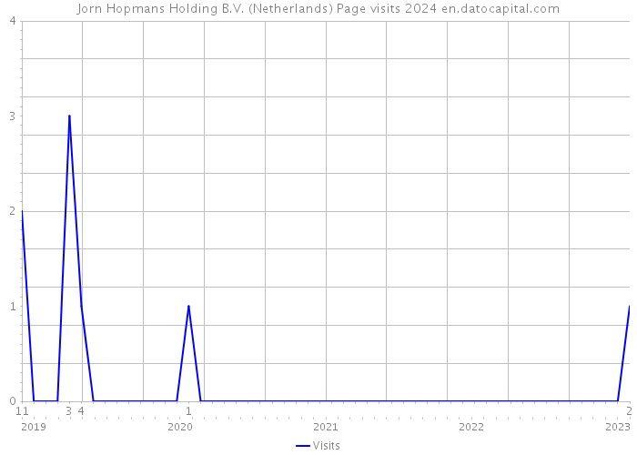 Jorn Hopmans Holding B.V. (Netherlands) Page visits 2024 