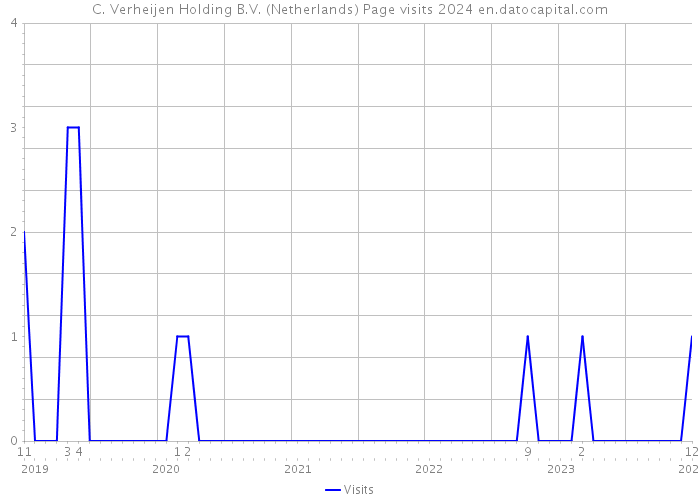 C. Verheijen Holding B.V. (Netherlands) Page visits 2024 