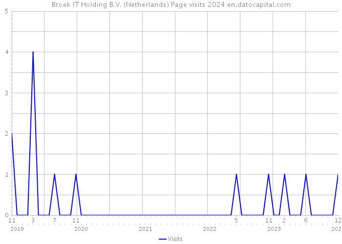 Broek IT Holding B.V. (Netherlands) Page visits 2024 