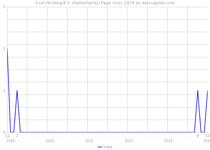Koel Holding B.V. (Netherlands) Page visits 2024 