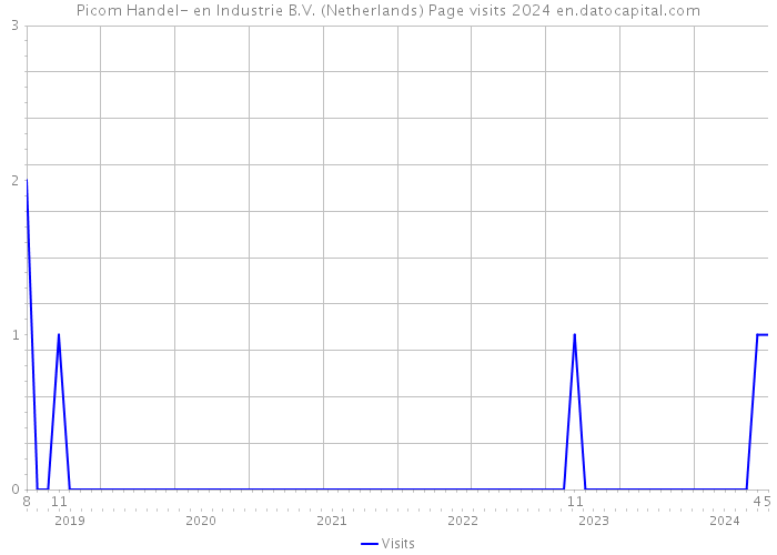 Picom Handel- en Industrie B.V. (Netherlands) Page visits 2024 