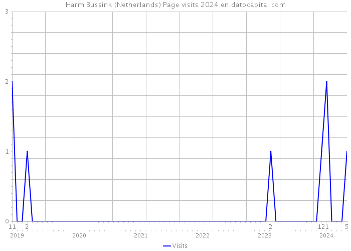 Harm Bussink (Netherlands) Page visits 2024 