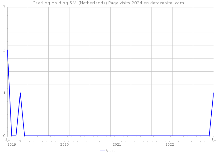 Geerling Holding B.V. (Netherlands) Page visits 2024 