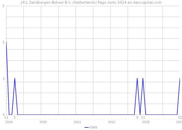 J.P.J. Zandbergen Beheer B.V. (Netherlands) Page visits 2024 