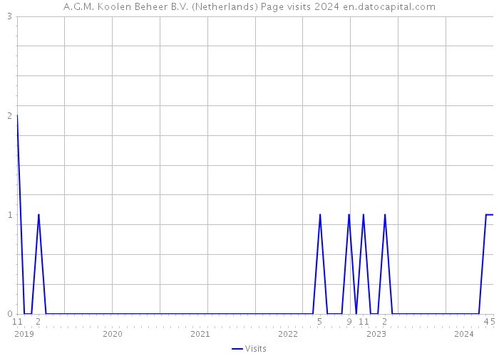 A.G.M. Koolen Beheer B.V. (Netherlands) Page visits 2024 