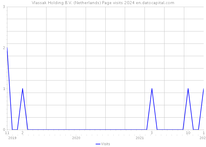 Vlassak Holding B.V. (Netherlands) Page visits 2024 