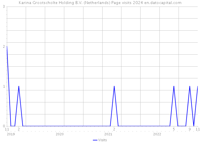 Karina Grootscholte Holding B.V. (Netherlands) Page visits 2024 