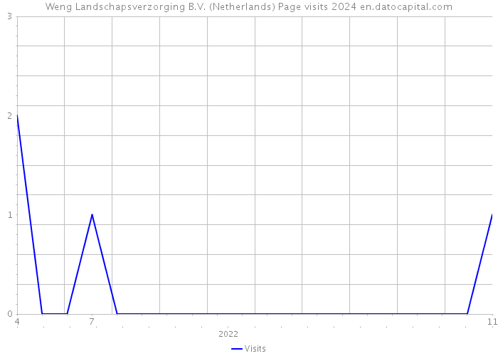 Weng Landschapsverzorging B.V. (Netherlands) Page visits 2024 