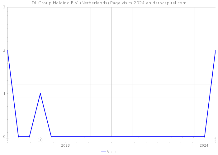 DL Group Holding B.V. (Netherlands) Page visits 2024 