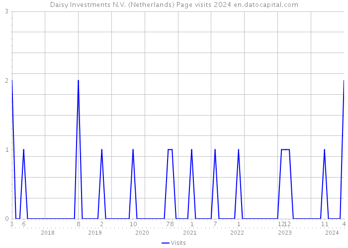 Daisy Investments N.V. (Netherlands) Page visits 2024 