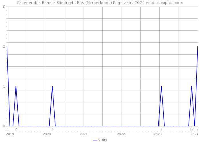Groenendijk Beheer Sliedrecht B.V. (Netherlands) Page visits 2024 