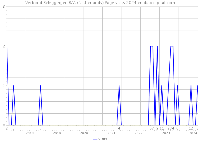 Verbond Beleggingen B.V. (Netherlands) Page visits 2024 