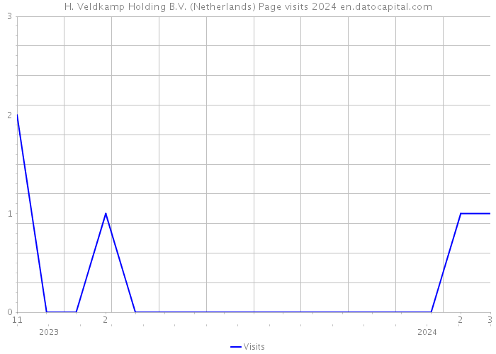 H. Veldkamp Holding B.V. (Netherlands) Page visits 2024 