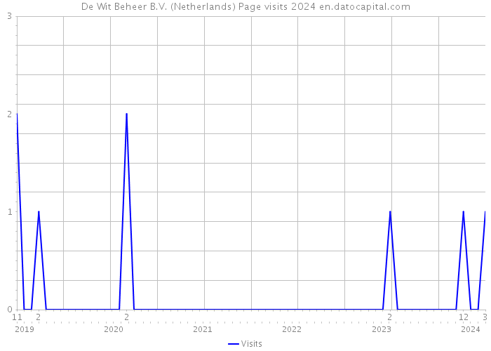 De Wit Beheer B.V. (Netherlands) Page visits 2024 