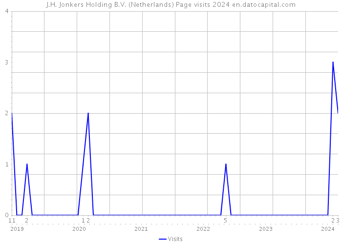 J.H. Jonkers Holding B.V. (Netherlands) Page visits 2024 