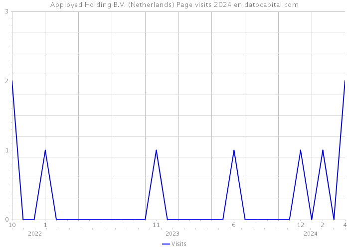 Apployed Holding B.V. (Netherlands) Page visits 2024 