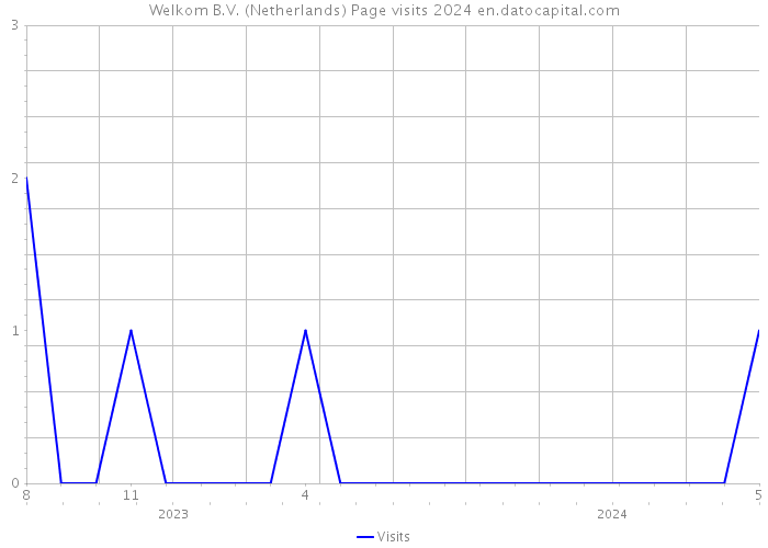 Welkom B.V. (Netherlands) Page visits 2024 