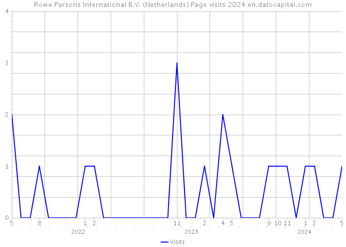 Rowe Parsons International B.V. (Netherlands) Page visits 2024 