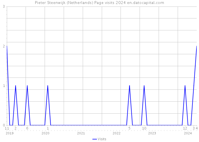 Pieter Steenwijk (Netherlands) Page visits 2024 