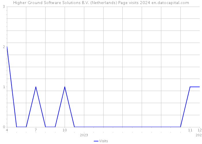 Higher Ground Software Solutions B.V. (Netherlands) Page visits 2024 